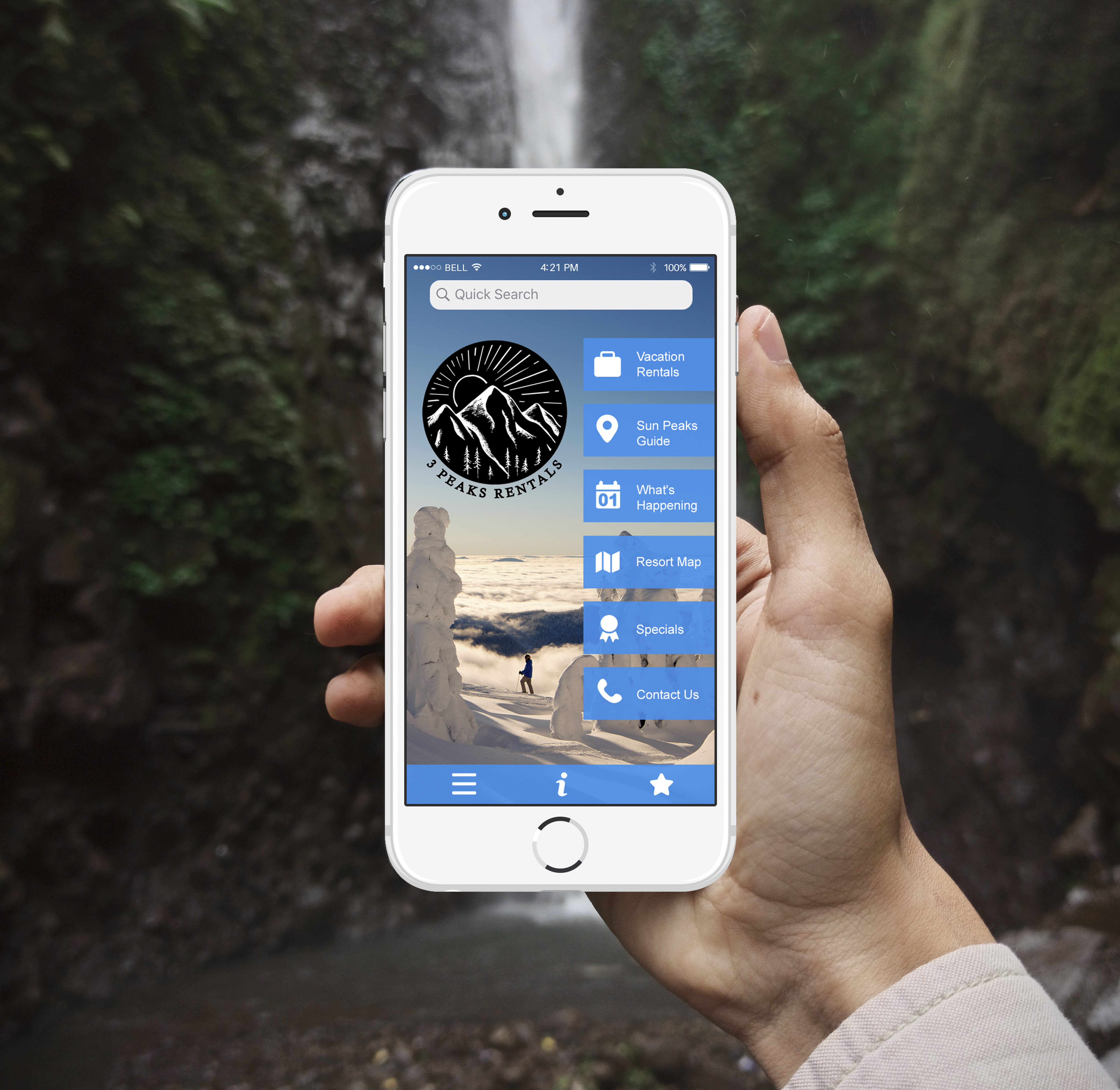 3 peaks rentals app