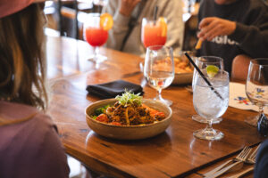 Mantles Restaurant and Lounge. The Grand Hotel. Apres ski menu Sun Peaks